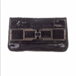 Anya Hindmarch Python foldover clutch